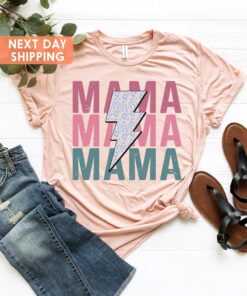 vintage mama shirt cute mom t shirt for mothers day leopard print mom life shirt motherhood apparel l84qf