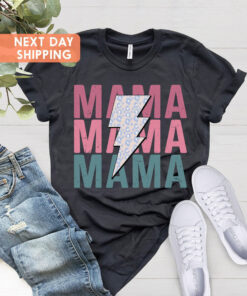 vintage mama shirt cute mom t shirt for mothers day leopard print mom life shirt motherhood apparel qegym