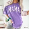 vintage mama shirt cute violet t shirt for new mom oversized tee mothers day gift best mom ever shirt bwqzw