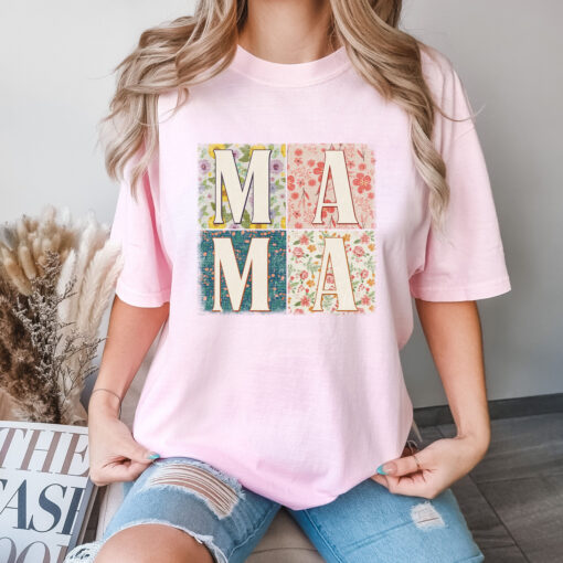 vintage mama shirt floral design cool mom t shirt best mom ever gift for mothers day new mom shirt eldel scaled