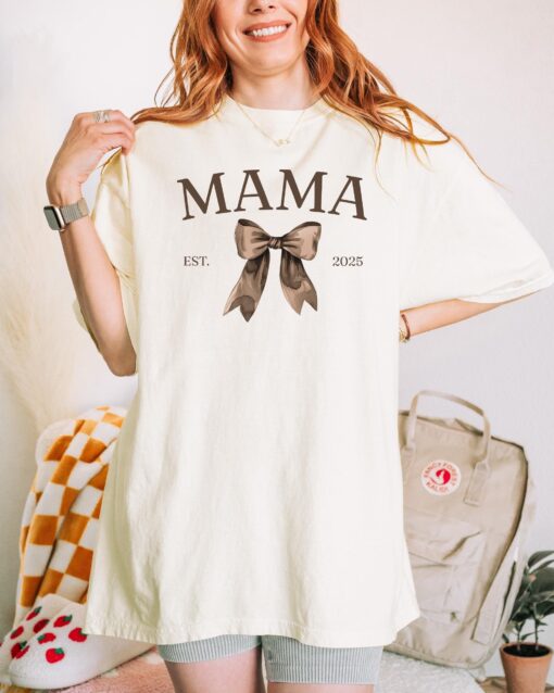 vintage mama shirt for mothers day gift funny mom life t shirt new mom baby reveal birthday present from daughter ikye6