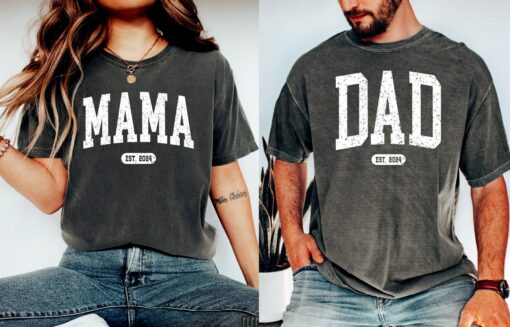 vintage mama shirt for new moms pregnancy announcement t shirt cute mom tee est 2024 best mom ever gift idea lwiyy scaled