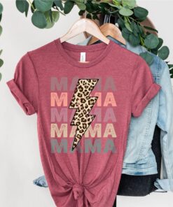 vintage mama shirt with leopard print cute mom t shirt for mothers day motherhood gift and mother to be shirt oei0r