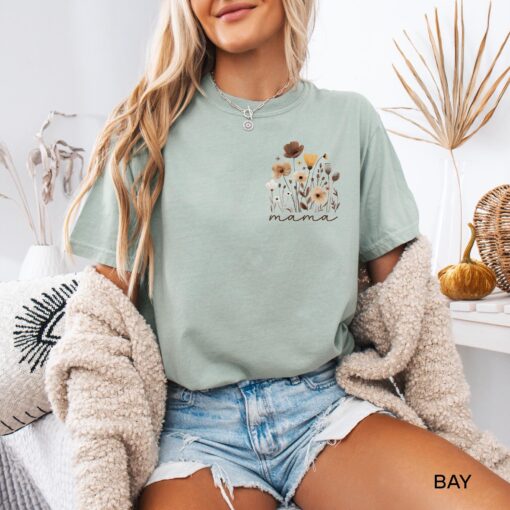vintage mama shirt with wildflowers cute mom t shirt for mothers day personalized gifts for new moms and moms life dmwhi