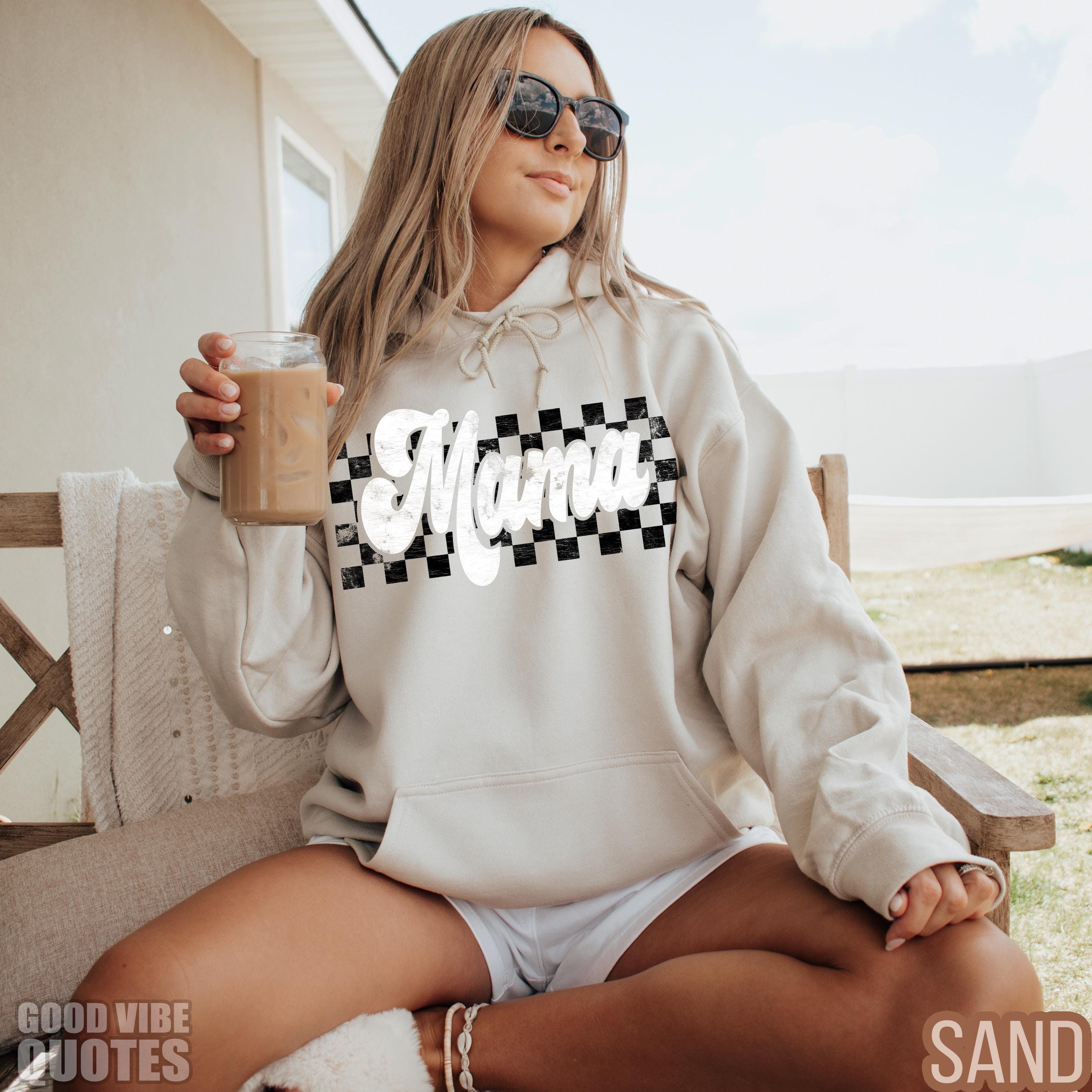 vintage mama sweatshirt cute mom hoodie retro checkers design cool mom shirt stylish mama apparel for everyday wear n4w6s scaled