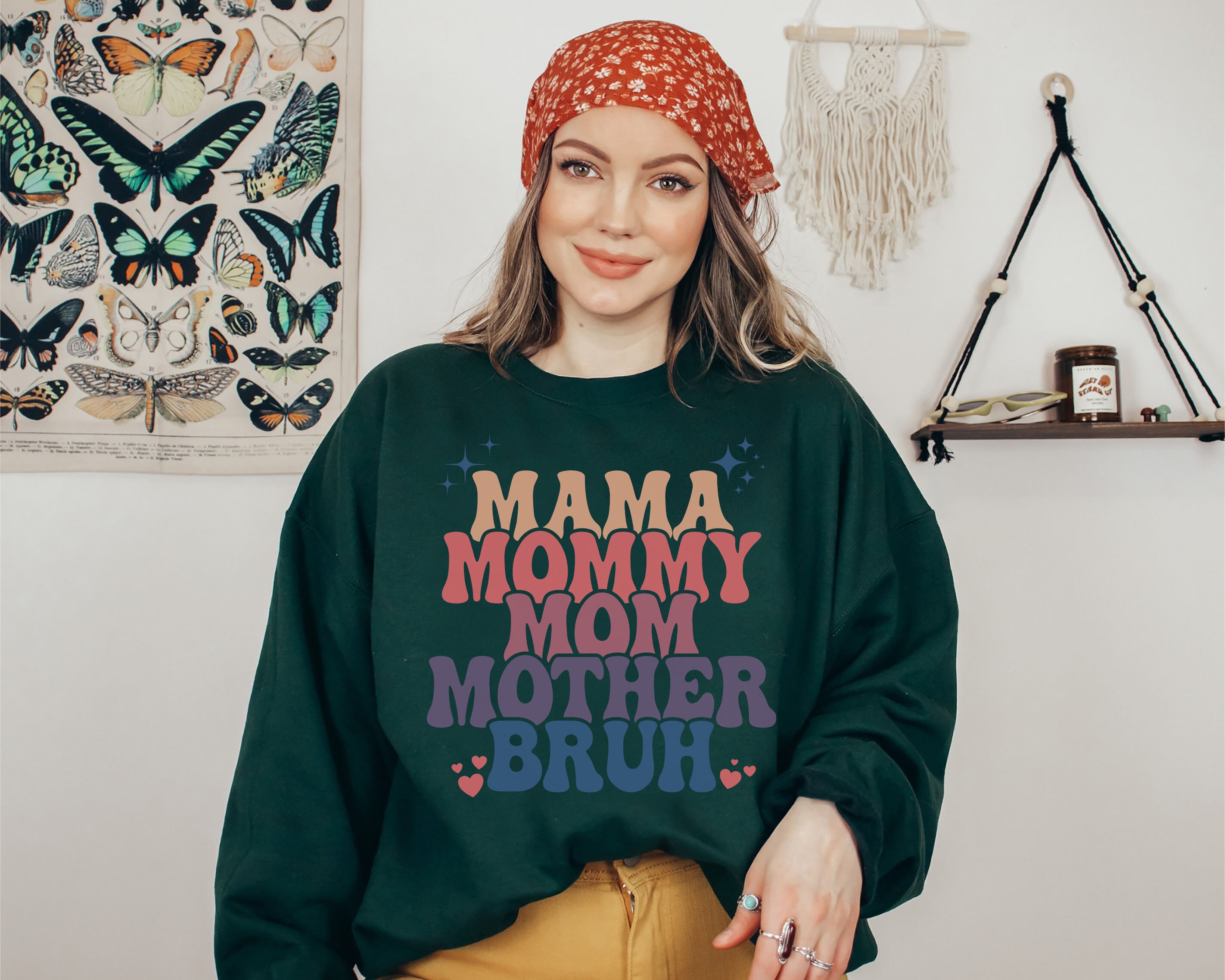 vintage mama sweatshirt funny mom life shirt for mothers boho style motherhood apparel perfect for moms 13bne scaled