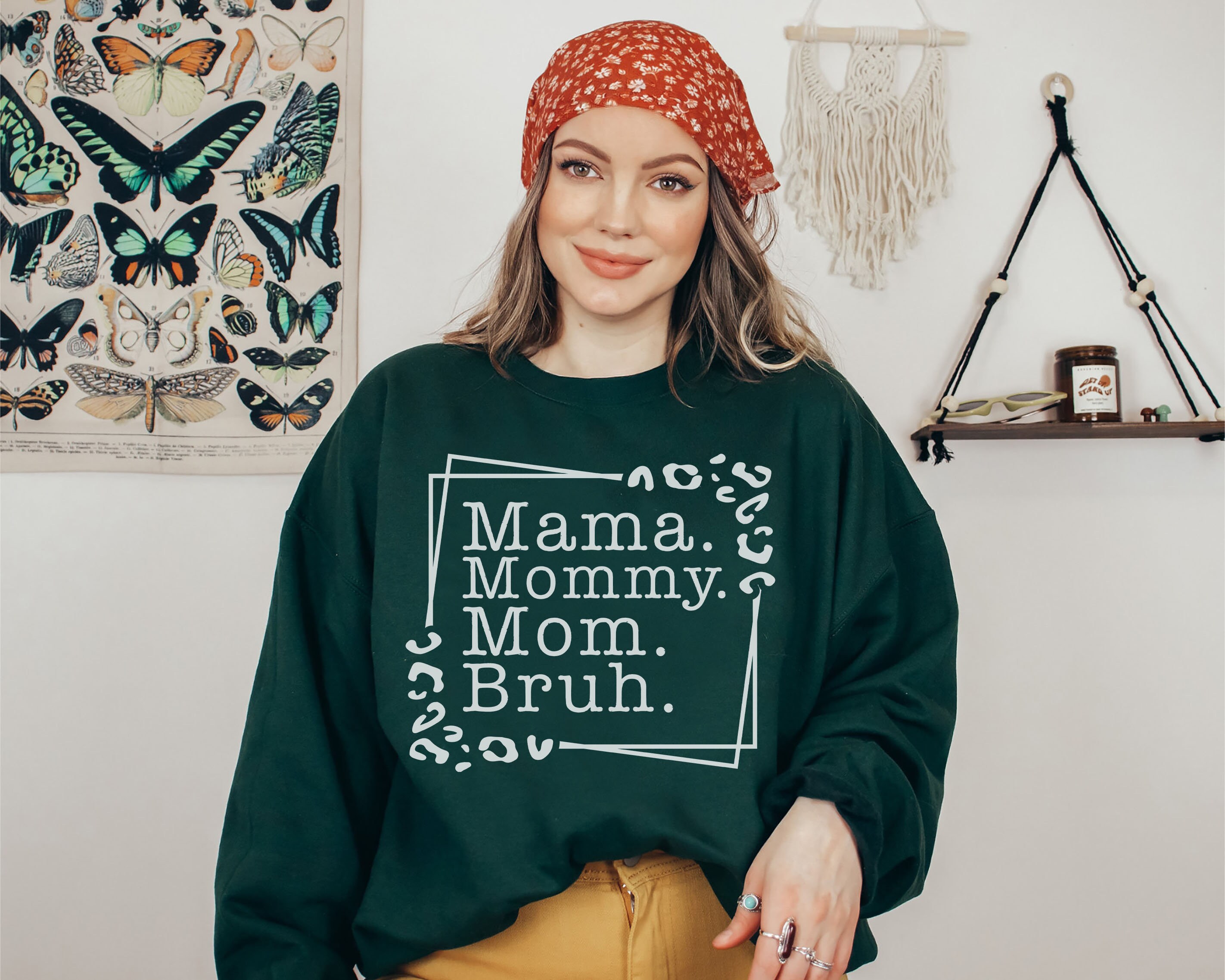 vintage mama sweatshirt funny mom shirt for motherhood boho style comfortable apparel for moms and mothers day k69du scaled