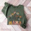 vintage mama sweatshirt with wildflowers best mom ever shirt for mothers day baby shower and pregnancy gifts est 2023 8ccwc