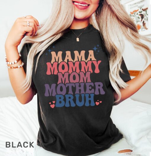 vintage mama t shirt funny mom life shirt boho style for mothers comfortable mommy shirt unique gift for mothers day cqdfa