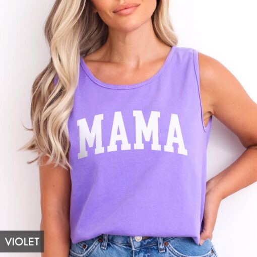 vintage mama tank top unisex fit pregnancy reveal tee best mom ever shirt for mothers day announcement wndb9