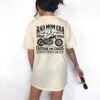 Vintage Mom Graphic Tee Caffeine and Chaos Shirt for Women Funny Edgy Retro Motorcycle Mama T-Shirt