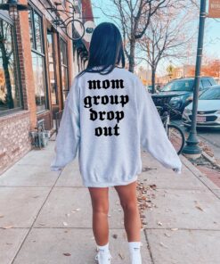 vintage mom group dropout graphic hoodie sweatshirt for women funny edgy mama gift retro style x0n49