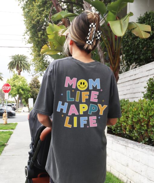 vintage mom life graphic tee shirt for women retro oversized top trendy mama t shirt perfect for mothers day gifts etrsu