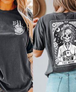 vintage mom tarot card shirt unisex cute skeleton mom t shirt for coffee lovers unique tarot lovers gift 9juit