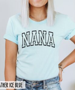 vintage nana shirt for birthday or mothers day gift pregnancy announcement baby reveal to grandma retro design gynov