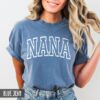 vintage nana shirt for mothers day pregnancy announcement baby reveal gift retro design 100 cotton t shirt xsvzs