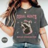 vintage opossum lover aunt shirt for cool aunts club funny character tee unique gift for unhinged aunts liizj
