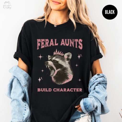 vintage opossum lover aunt shirt for cool aunts club funny character tee unique gift for unhinged aunts oiygr