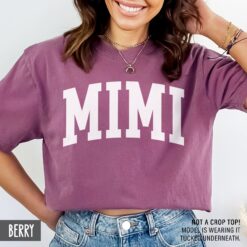 vintage pregnancy announcement shirt for mimi baby reveal retro design mothers day gift birthday gift for mom aldml