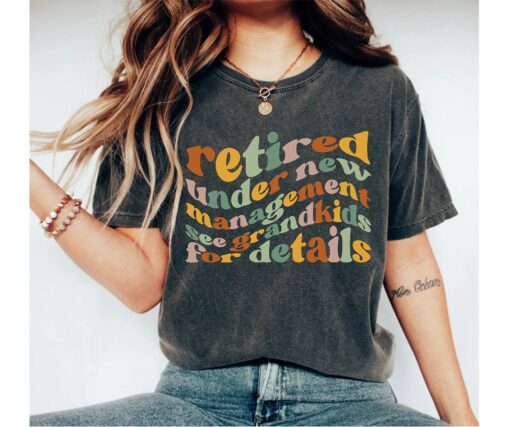 vintage retired grandpa shirt for grandkids best retirement gift for grandfather retired teacher t shirt bjuci