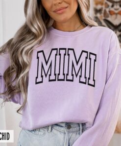 vintage retro mimi sweatshirt for mothers day new baby announcement personalized gift for memaw crewneck bot8d