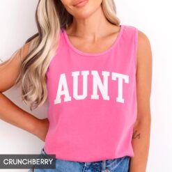 vintage style aunt tank top for new auntie best aunt ever shirt unisex fit baby announcement gift for sister do8li