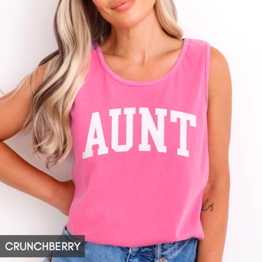 vintage style aunt tank top for new auntie best aunt ever shirt unisex fit baby announcement gift for sister do8li