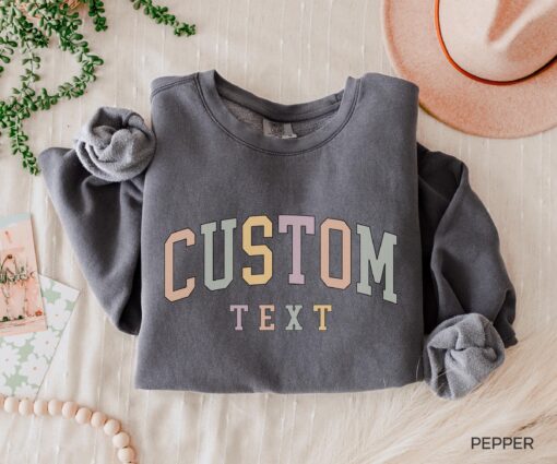 vintage style custom sweatshirt personalized crewneck for matching outfits cute custom shirts for women and men 31nsn