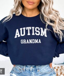 vintage varsity autism grandma sweatshirt crewneck for nana mimi gigi hoodie autism awareness month gift 0eico