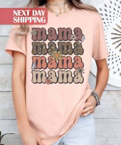 vintage western mom shirt with leopard print boho style for mothers day unique mama tee ym4je