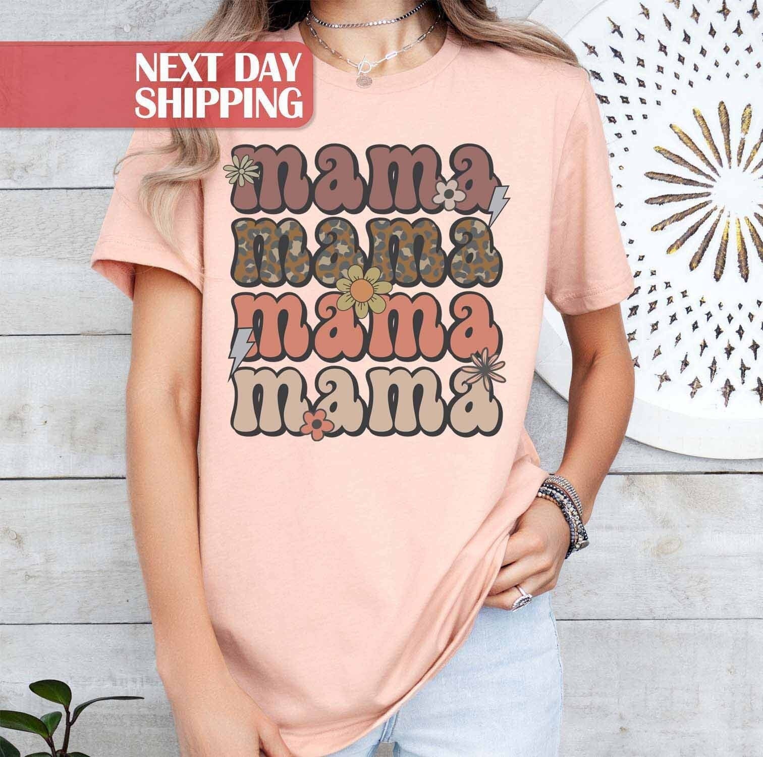 vintage western mom shirt with leopard print boho style for mothers day unique mama tee ym4je