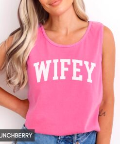 vintage wifey tank top for new wife unisex fit honeymoon outfit fiancee bride to be anniversary gift for her afagn