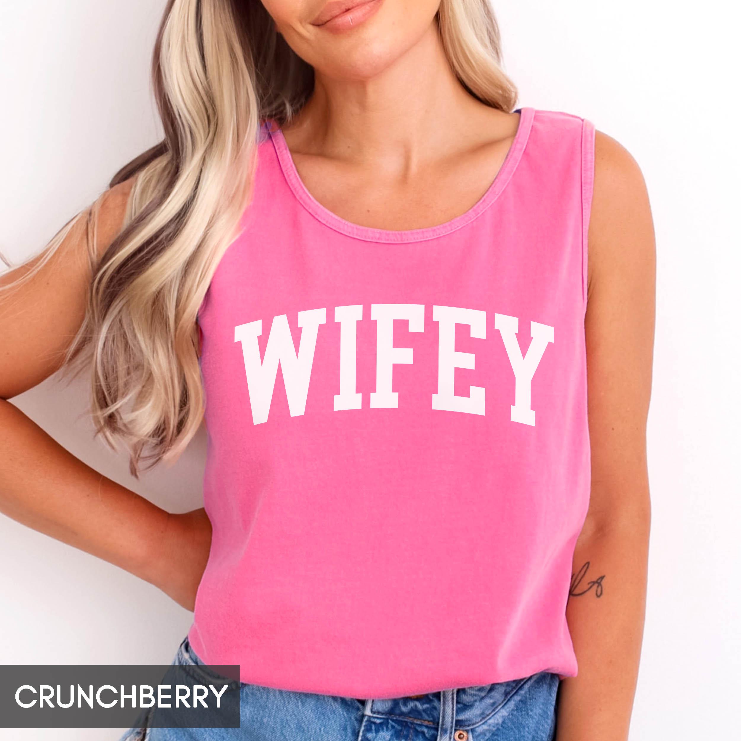 vintage wifey tank top for new wife unisex fit honeymoon outfit fiancee bride to be anniversary gift for her afagn