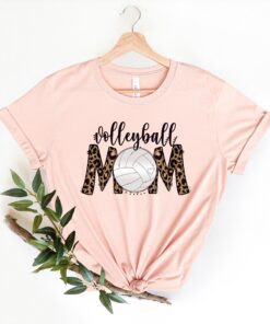 volleyball mom shirt with leopard print for game day best mom ever mothers day gift unique volleyball t shirt q5ybk