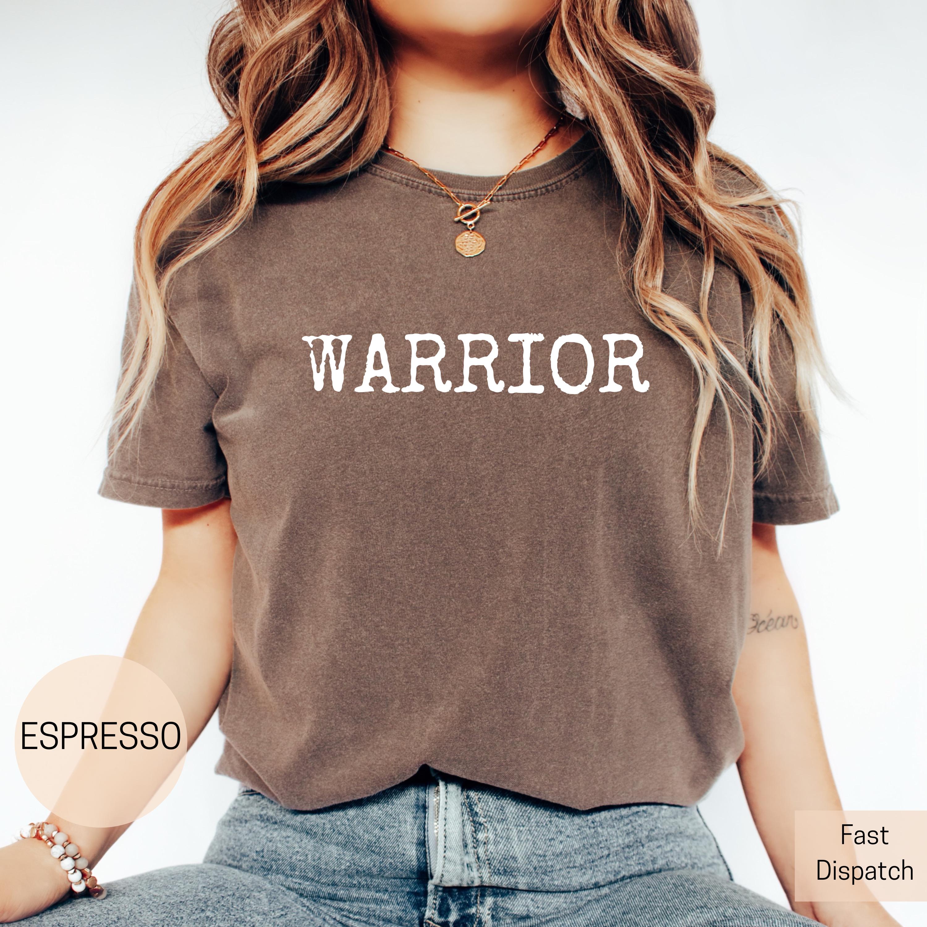 warrior mom shirt womens oversized tee be strong heart warrior shirt comfort colors fighter t shirt for moms mnhgr