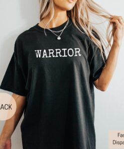 warrior mom shirt womens oversized tee be strong heart warrior shirt comfort colors fighter t shirt for moms pfxda