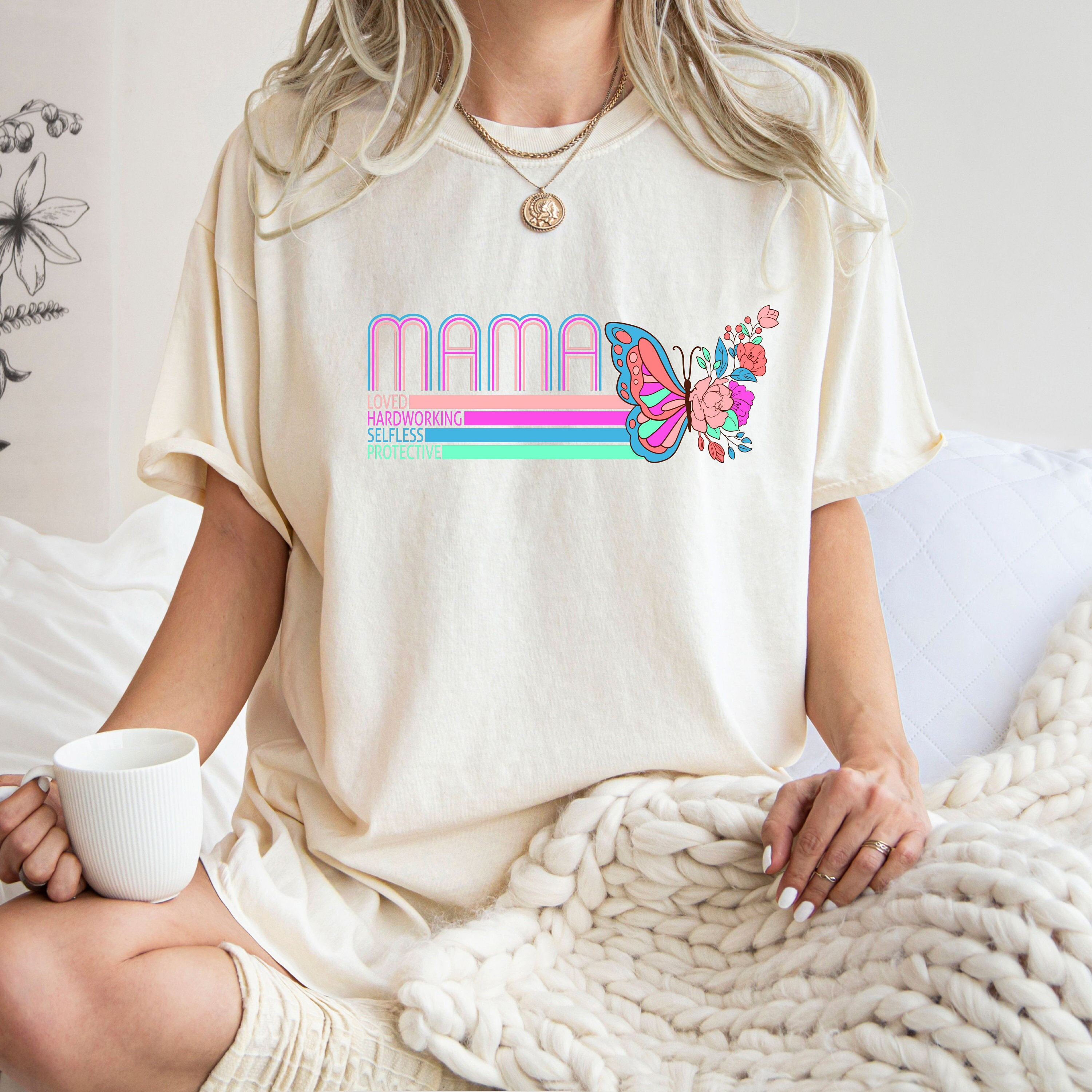 watercolor mama shirt for animal lovers and nature lovers unique mothers day shirt for new moms and moms