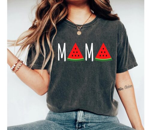 watermelon mama shirt funny mom life tee blessed mama shirt for mothers day baby shower gifts unique mom shirts by79p