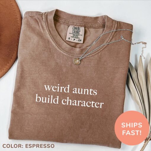 weird aunts build character shirt funny cool aunt t shirt best aunt ever shirt new aunt gift idea for aunts 6vr2l