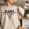 Western Mama Hoodie Cowgirl Sweatshirt with Cow Skull Design Trendy Country Style for Moms and Western Fashion Lovers 3 western mama hoodie cowgirl sweatshirt with cow skull design trendy country style for moms and western fashion lovers k8evc