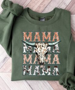 western mama sweatshirt crewneck pullover cowhide cute mom shirt for mothers day loungewear announcement outfit wkcic