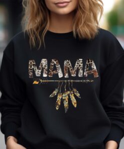 western mama sweatshirt with cowhide print country mom hoodie for mothers day gifts and new mom life apparel hascp