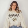 western mama sweatshirt with cowhide print country mom hoodie for mothers day gifts and new mom life apparel licem