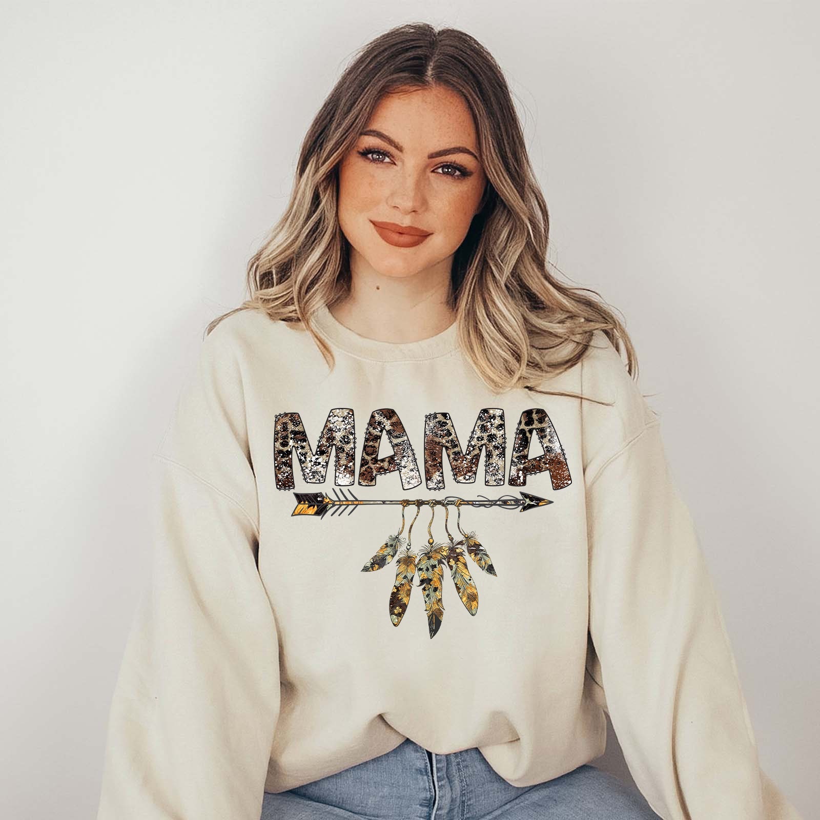 western mama sweatshirt with cowhide print country mom hoodie for mothers day gifts and new mom life apparel licem