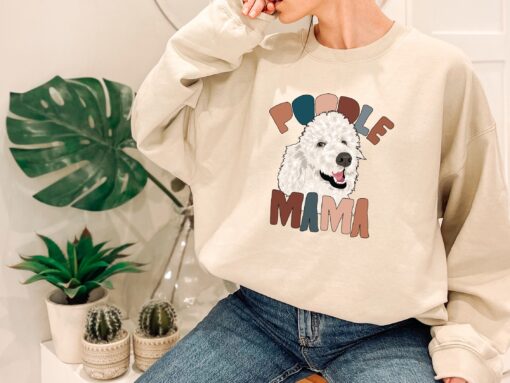 white poodle mama shirt funny dog mom tee cute poodle gifts for poodle lovers and dog moms ijw7u
