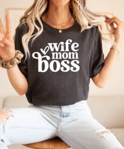 wife mom boss shirt for women funny mom life tee birthday gift best mom ever t shirt personalized mothers day shirt xxdbz