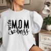 wife mom boss sweatshirt for mothers day cute mom life hoodie birthday gift for mom best mom ever apparel pmxfi