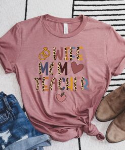 wife mom teacher shirt for elementary and kindergarten teachers funny mom life t shirt unique mother day gift e7i6s