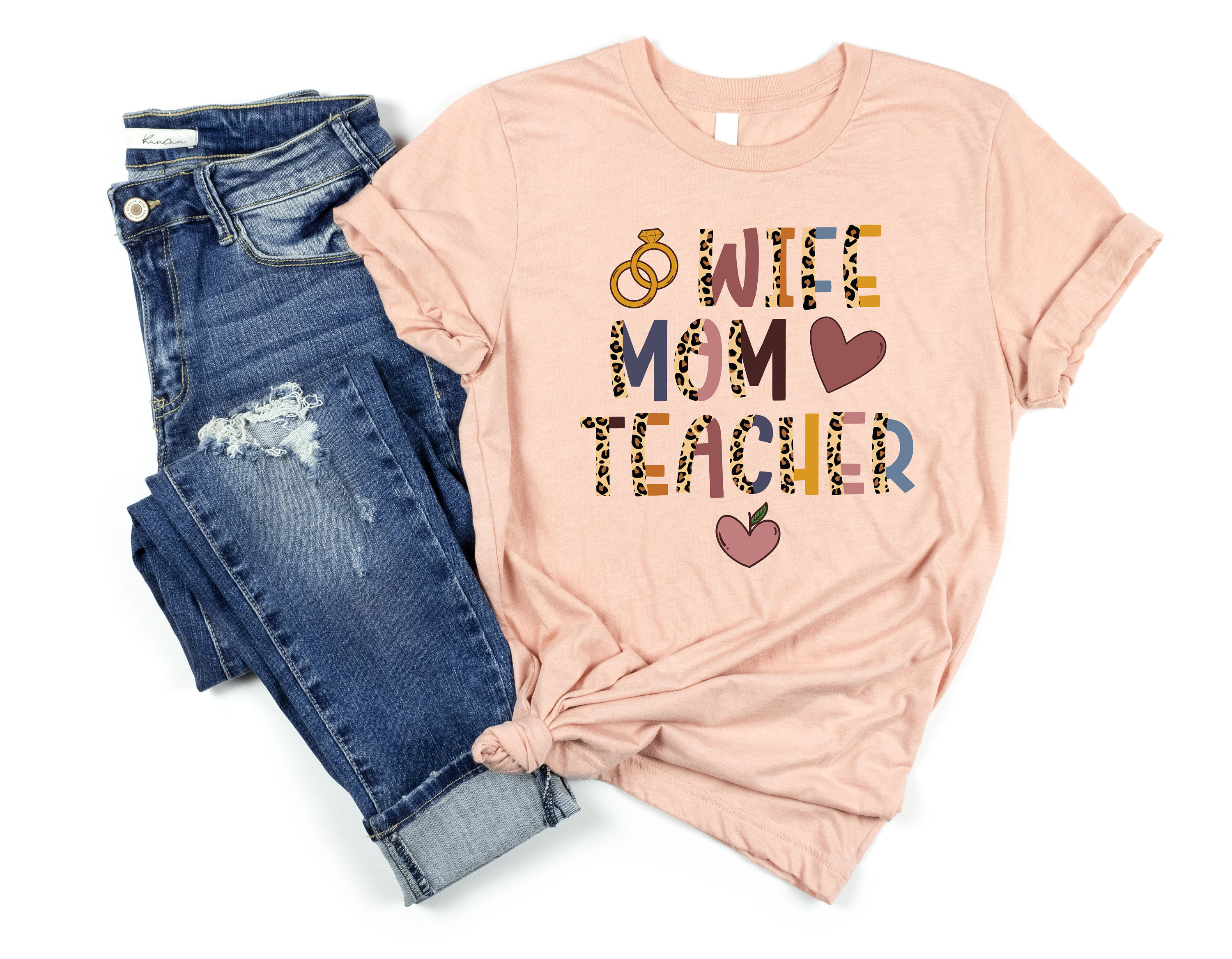 wife mom teacher shirt for elementary and kindergarten teachers funny mom life t shirt unique mother day gift u2ctd scaled