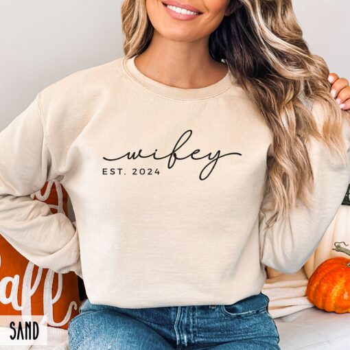 wifey sweatshirt future wifey crewneck bridal shower gift personalized gift for bride best wife ever shirt mrsb1